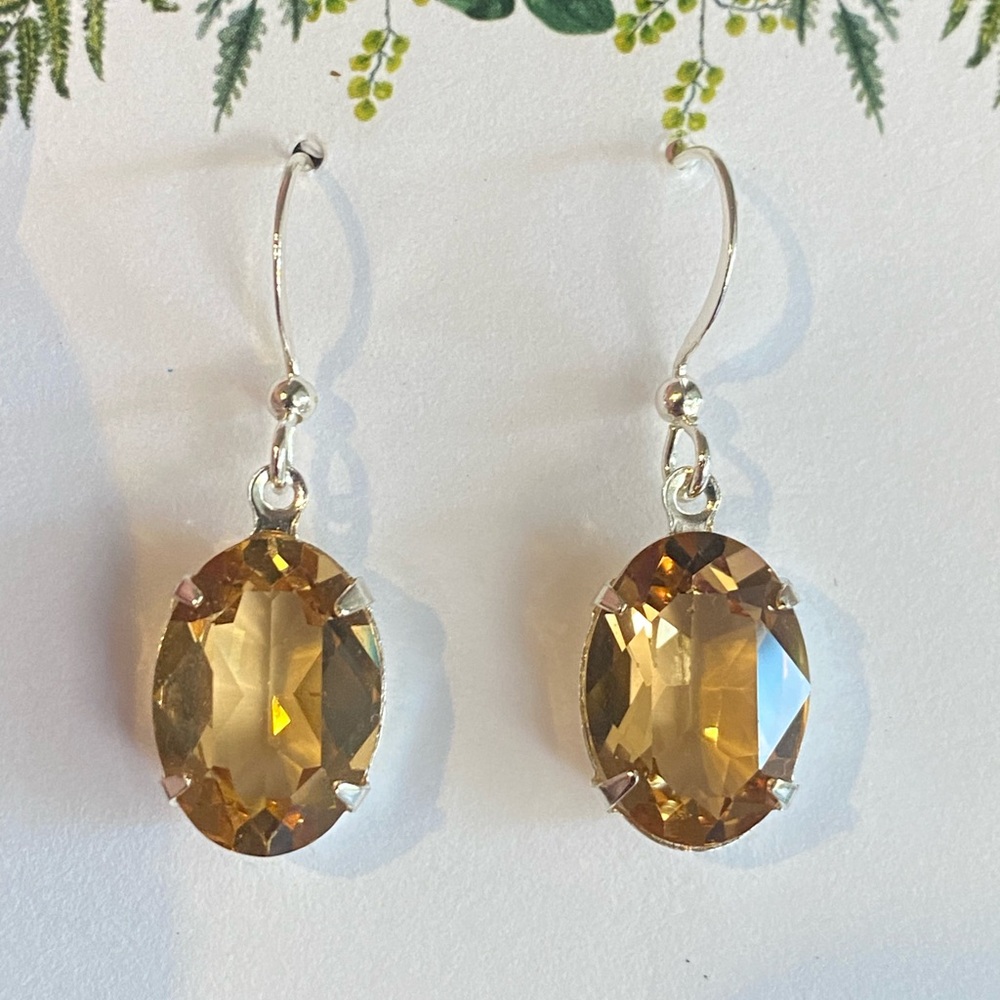 Smoky topaz Earrings
